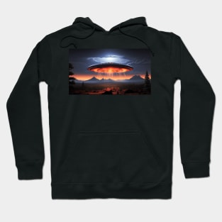 Flying Saucer UFO Sighting Hoodie